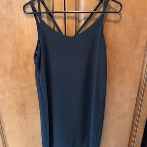 Strappy black dress!